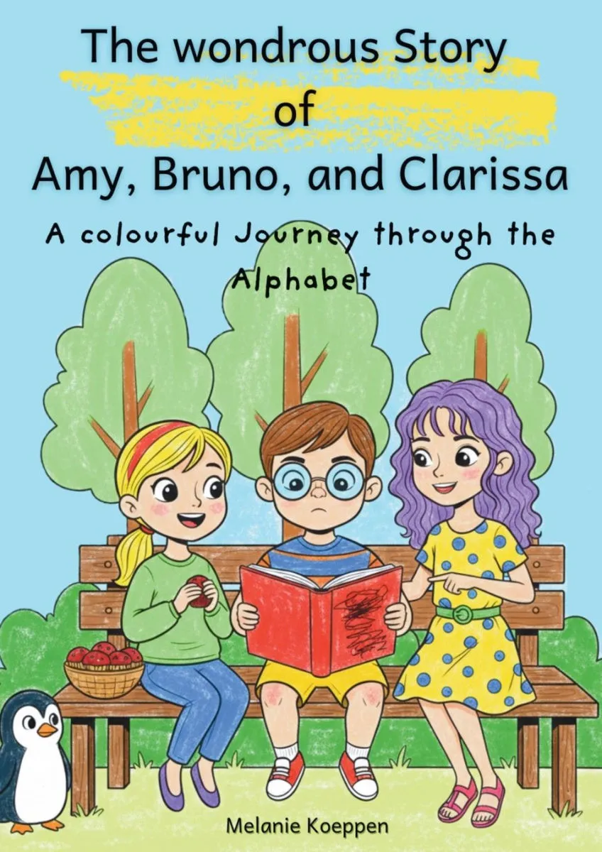 Cover of "The Wondrous Story of Amy, Bruno, and Clarissa", English edition